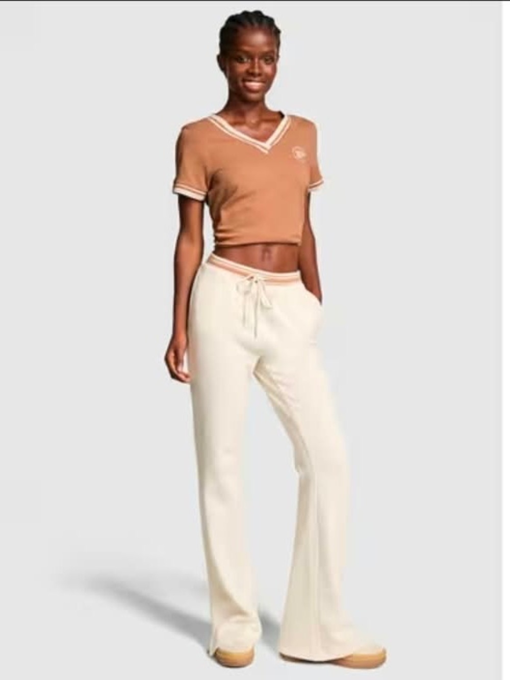 PINK Campus Fleece™ Split-Hem Flare Sweatpants - Wmns sz XXL